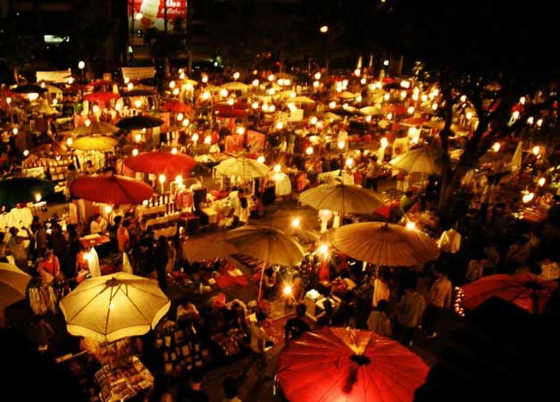 Night bazar at Ekamra haat